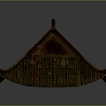 Traditional Chinese Architectural Roof Structure With Wooden Frames And Tile Patterns