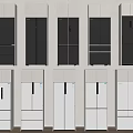 Refrigerators and Freezers in Various Styles with Dark and White Color Options Modern Design