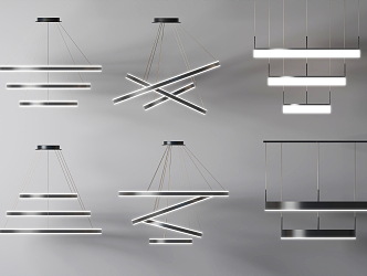 Modern chandelier 3d model