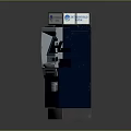 Intercontinental Bank Self Service ATM Machine Featuring Digital Screen Control Panel And Card Slot 3d model