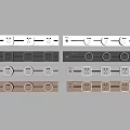 Removable rail socket 3d model
