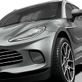 Aston Martin Grey SUV With Modern Luxury Sporty Sleek Design And Alloy Wheels