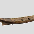 Vintage Traditional Handcrafted Wooden Boat With Classic Design And Carved Details