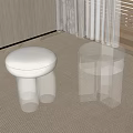 Stool Shoe Changing Stool 3d model