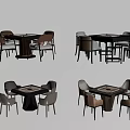 mahjong table chess table 3d model