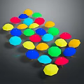 Colorful Umbrellas in Various Bright Colors for Daily Life Essentials