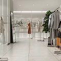 Modern Clothing Store Interior With Mannequin Display And Fashionable Apparel Styles
