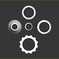Industrial Hardware Tools Featuring Precision Metal Gears In Various Shapes And Sizes