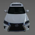 White Lexus SUV With Modern Front Grille And Sleek Alloy Wheels Design