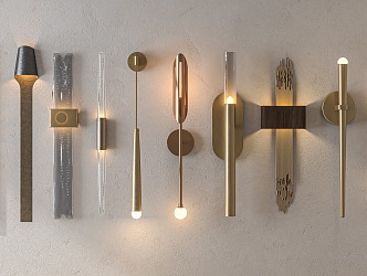 metal wall lamp 3d model