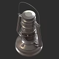 Vintage Metal Candle Lamp With Handle And Classic Design For Home Decor