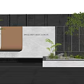 Feature Wall Design For Urban Home Garden Landscape With Waterfall And Green Plants