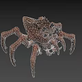 Transparent Spider Like Creature With Red Eyes Multiple Legs And Sci Fi Design