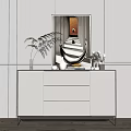 Modern White Entryway Cabinet Console Table With Drawers Decorative Mirror And Metal Legs