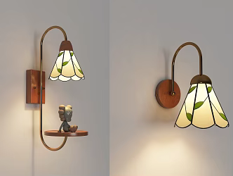 Modern retro wall lamp 3d model