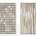 Modern Room Dividers With Geometric Patterns And Vertical Slats Irregular Design