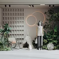 Modern Window Clothing Store Window 3d model