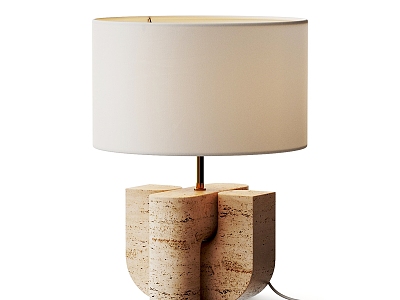 Modern Stone Table Lamp model