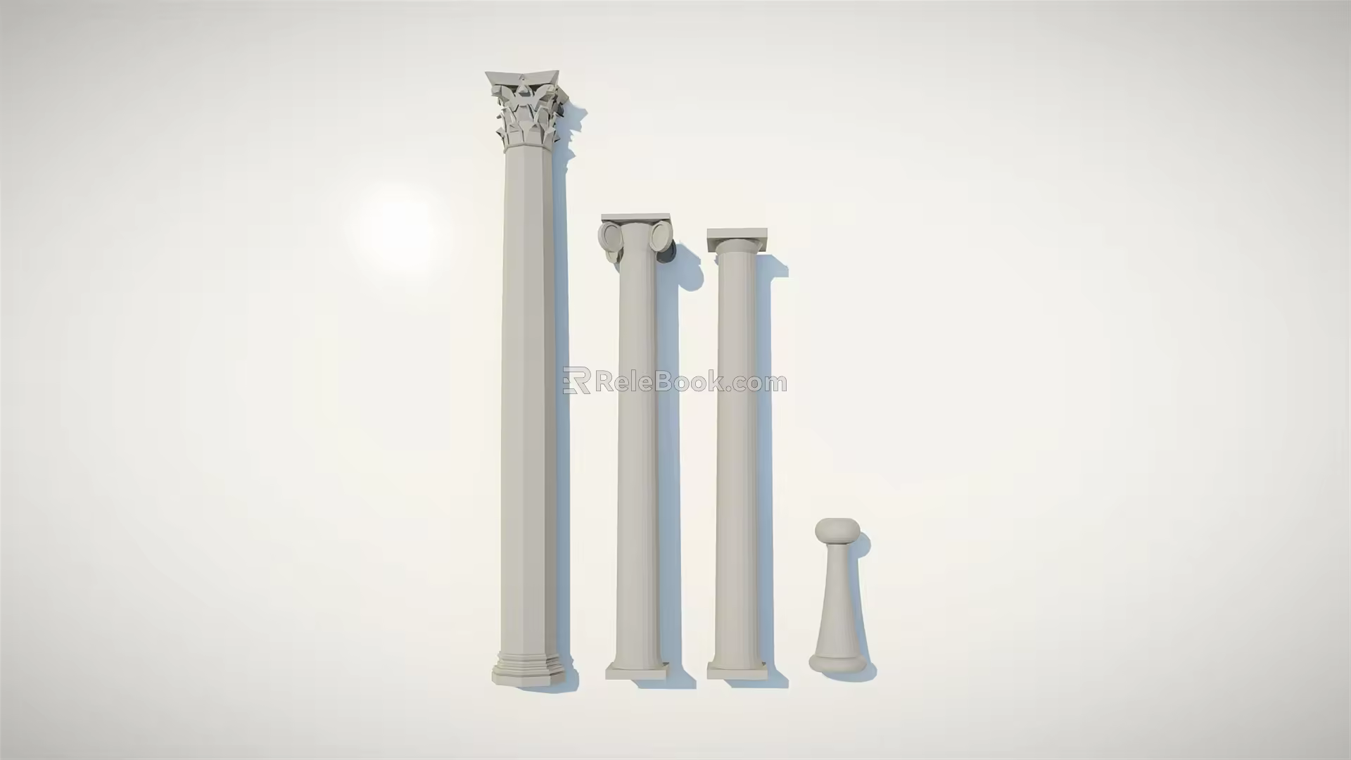 Jane European column landscape column building column 3d model