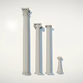 Jane European column landscape column building column 3d model