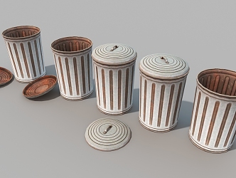 Old Iron Bucket Recycling Bucket Vintage Iron Bucket 3d model