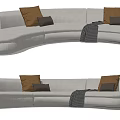 Modern Multiplayer Sofa 3d model