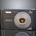 Sony Digital Camera Featuring 5X Optical Zoom And 20.1 Megapixels Sleek Silver Black Design