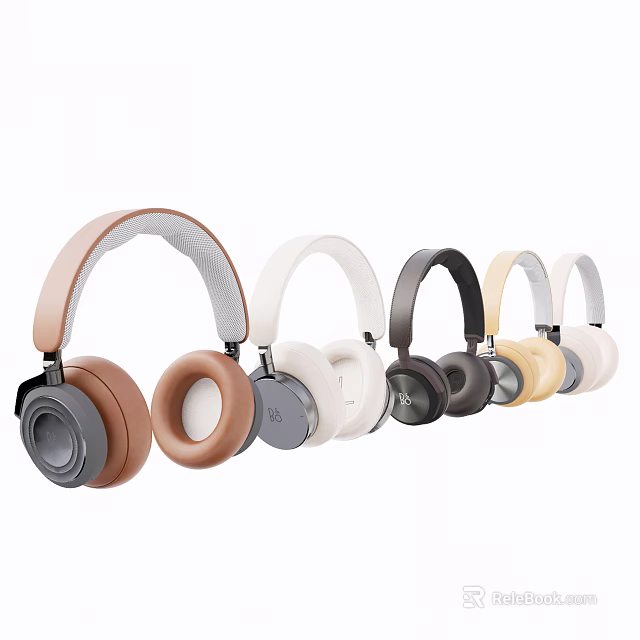 Stylish Over Ear Headphones with Multiple Colors and Modern Design for Music Lovers 3d model 