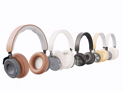Stylish Over Ear Headphones with Multiple Colors and Modern Design for Music Lovers 3d model