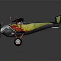 Colorful Biplane Model With Aerospace Design For Space Education