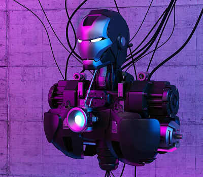 Modern Iron Man 3d model
