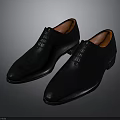 Genuine Black Leather Formal Shoes With Orange Lining For Daily Use