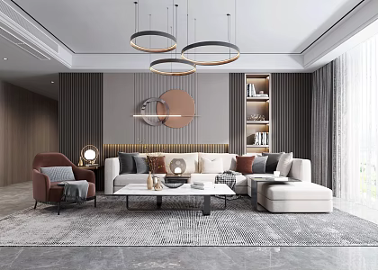 Light luxury restaurant 3d model