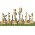 Modern Chess 3d model
