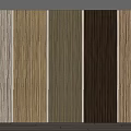 Assorted Natural Wood Wall Panels Featuring Vertical Stripe Textures In Multiple Tones