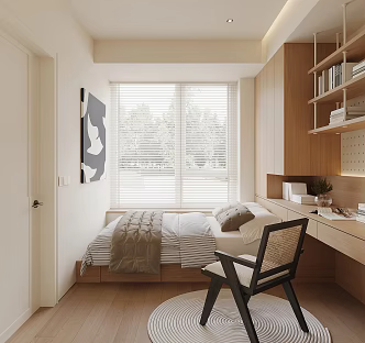 Modern Tatami Bedroom 3d model