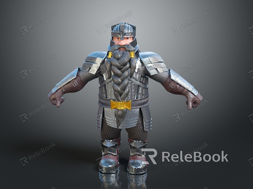 Dwarf Gnome Warrior Gnome Warrior Female Dwarf Female Gnome Female Elf Cartoon Witch model