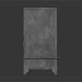 Vintage Industrial Wine Cabinet With Distressed Wooden Doors Metal Frame And Wine Racks