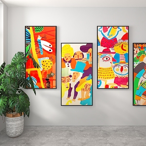 Art Hanging Painting 3d model