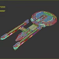 Advanced Futuristic Fighter Jet With Sleek Design Glowing Blue Accents And Circular Structure