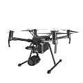 Professional Drone With High Resolution Camera And Stable Landing Gear 3d model