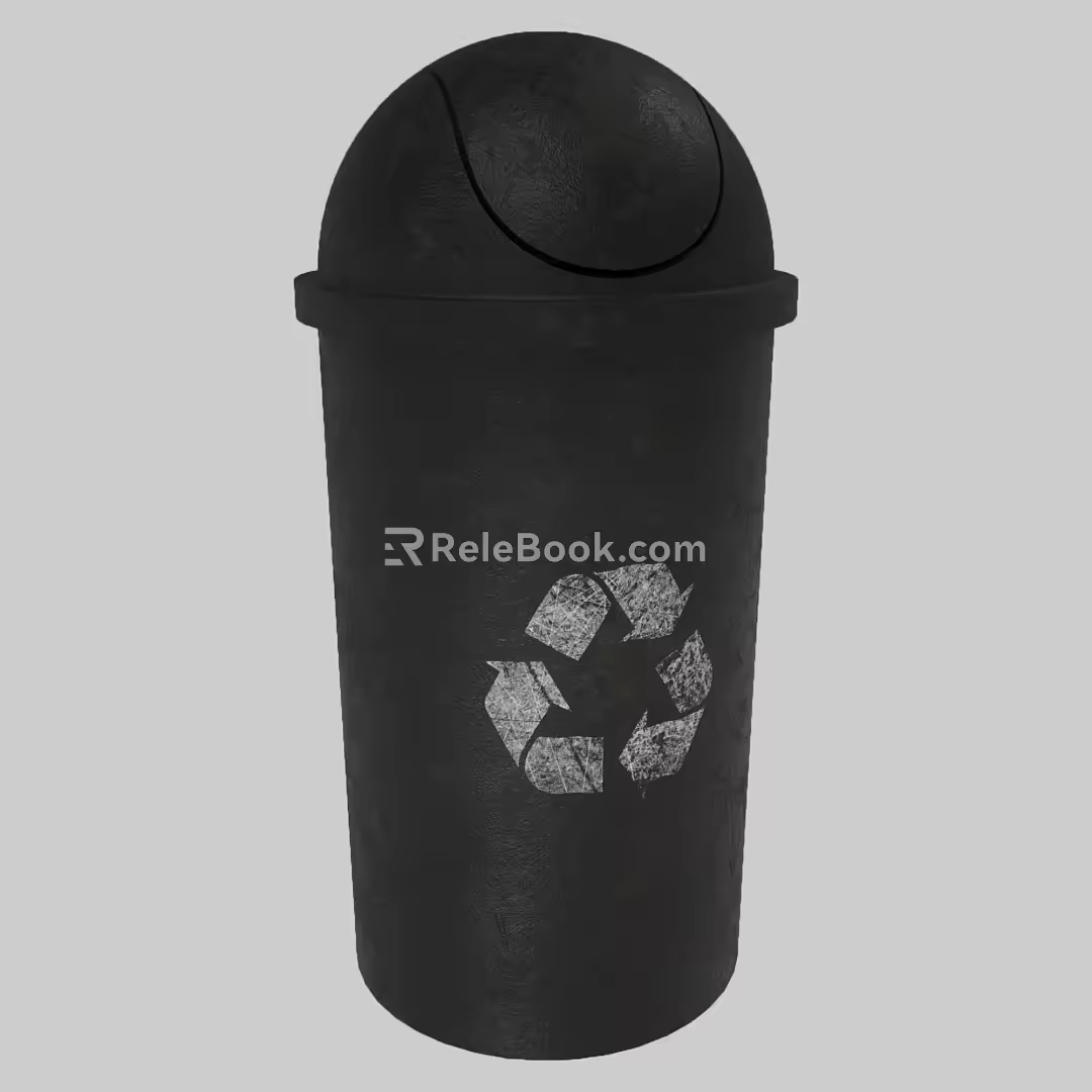 Trash bin Waste recycling bin 3d model