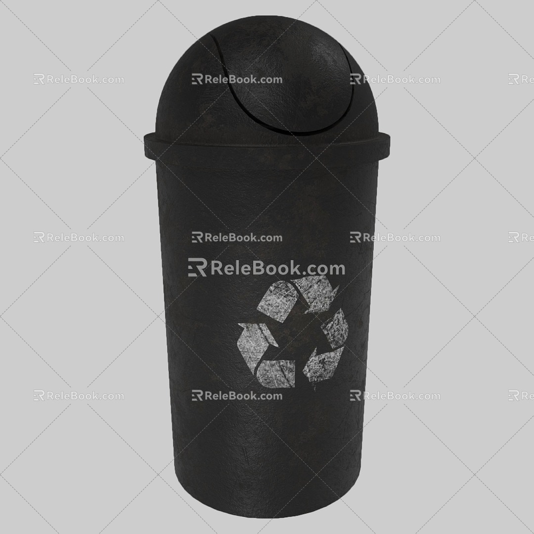 Trash bin Waste recycling bin 3d model