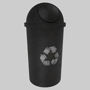 Trash bin Waste recycling bin 3d model