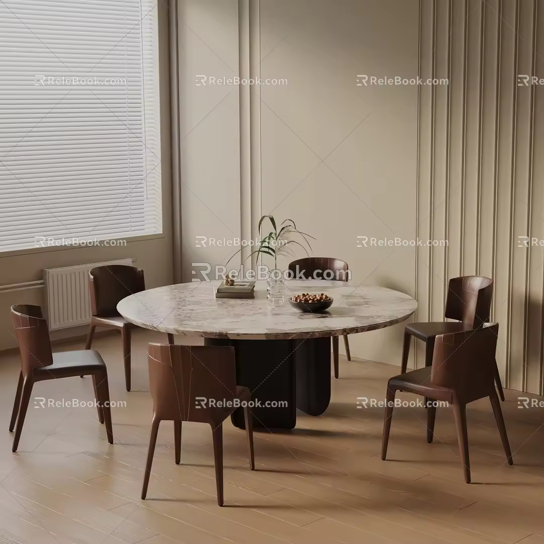 Modern table combination 3d model