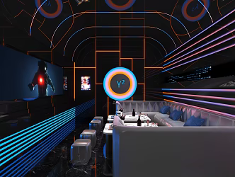 Modern KTV Room 3d model