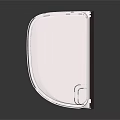 Modern White Wall Mounted Air Conditioner Unit With Grille And Sleek Design