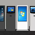 Inquiry machine all-in-one machine self-service machine ticket picking machine numbering machine advertising machine self-service machine terminal machine 3d model