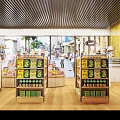 Spacious Supermarket Department Store Interior With Well Organized Shelves And Colorful Product Displays