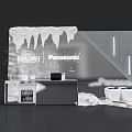 Panasonic Home Appliances Display Scene With Decorative Trees Snowflakes And Lighting